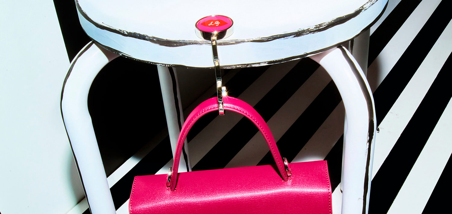 Hot Pink Lip Handbag Hook