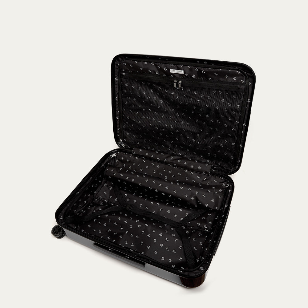 Black Lips Medium Suitcase | Designer Luggage for Women | Suitcase