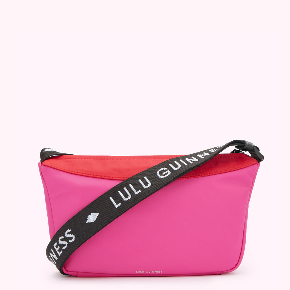 ☆美品☆LULU GUINNESS ピンクショルダーバッグ ガマ口