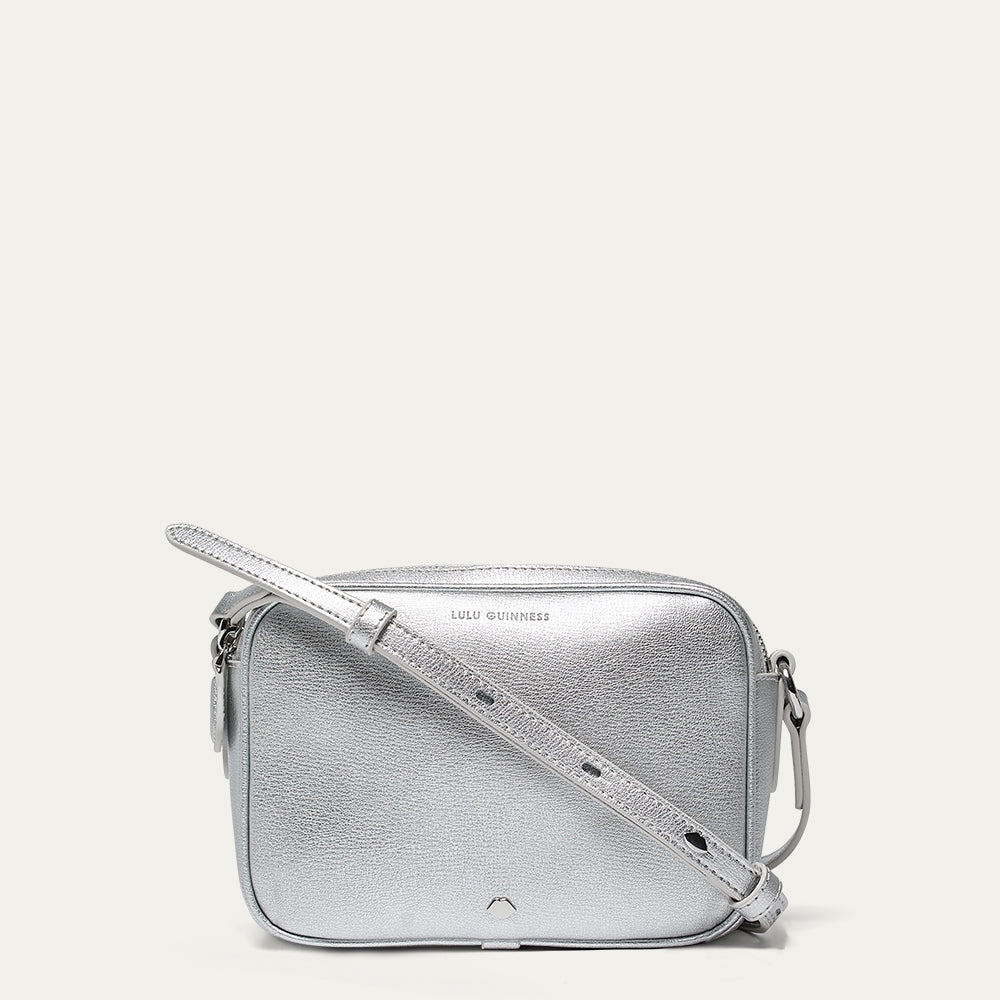 CONNECTION PURSE BAG シルバー Silver Leather Cole Crossbody Bag | Lulu Guinness