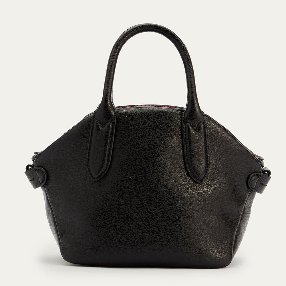 Black Leather Simone Bag | Lulu Guinness