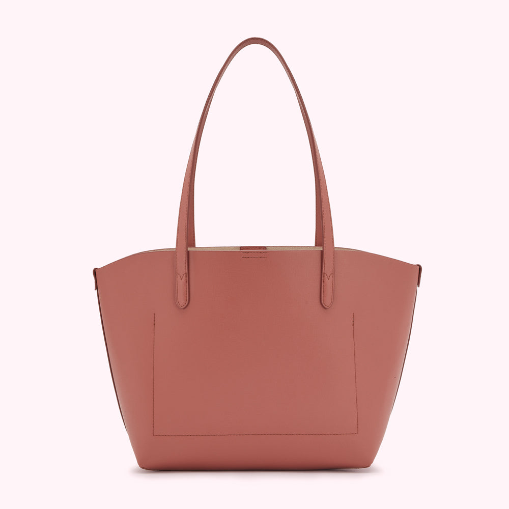 AGATE SMALL IVY LEATHER TOTE BAG