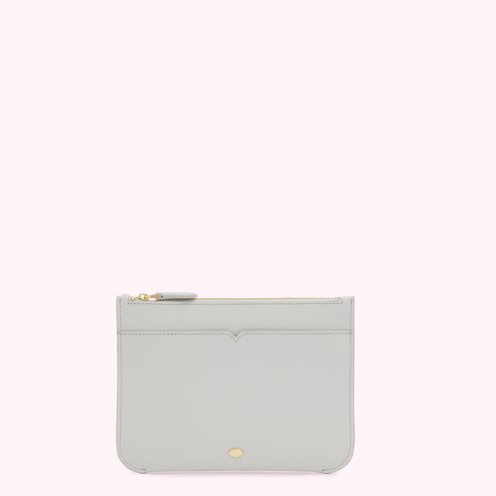 OYSTER LEATHER AVA POCHETTE