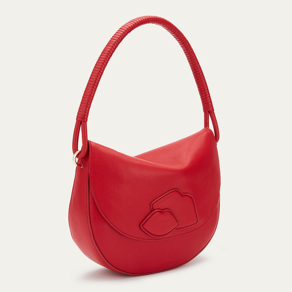 Lulu Red Mei Shoulder Bag | Designer Shoulder Bags | Lulu Guinness