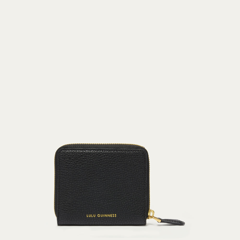 Lulu Red Leather Zip Around Wallet | Lulu Guinness