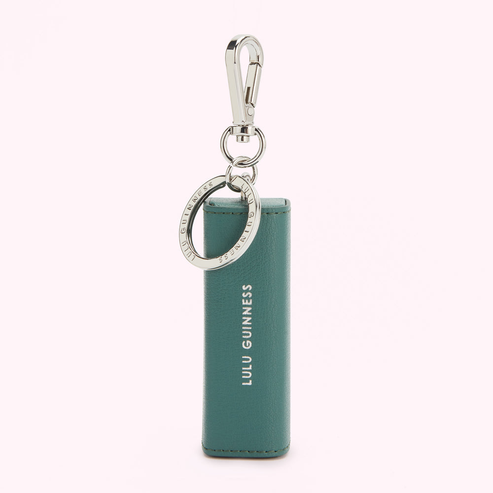 Seapine Leather Lipstick Holder Keyring | Lulu Guinness