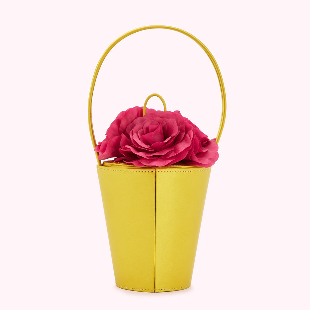 Chartreuse Rose Basket | Lulu Guinness