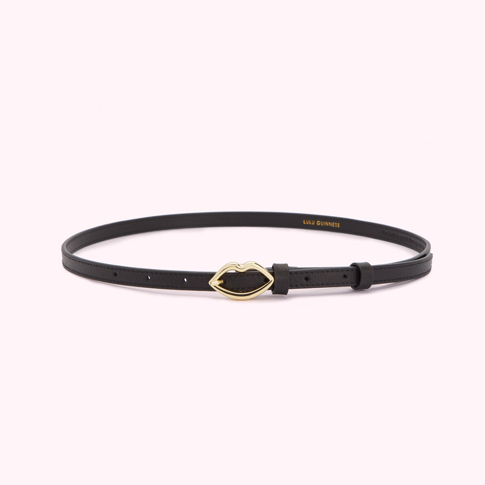 BLACK LIP BUCKLE BELT