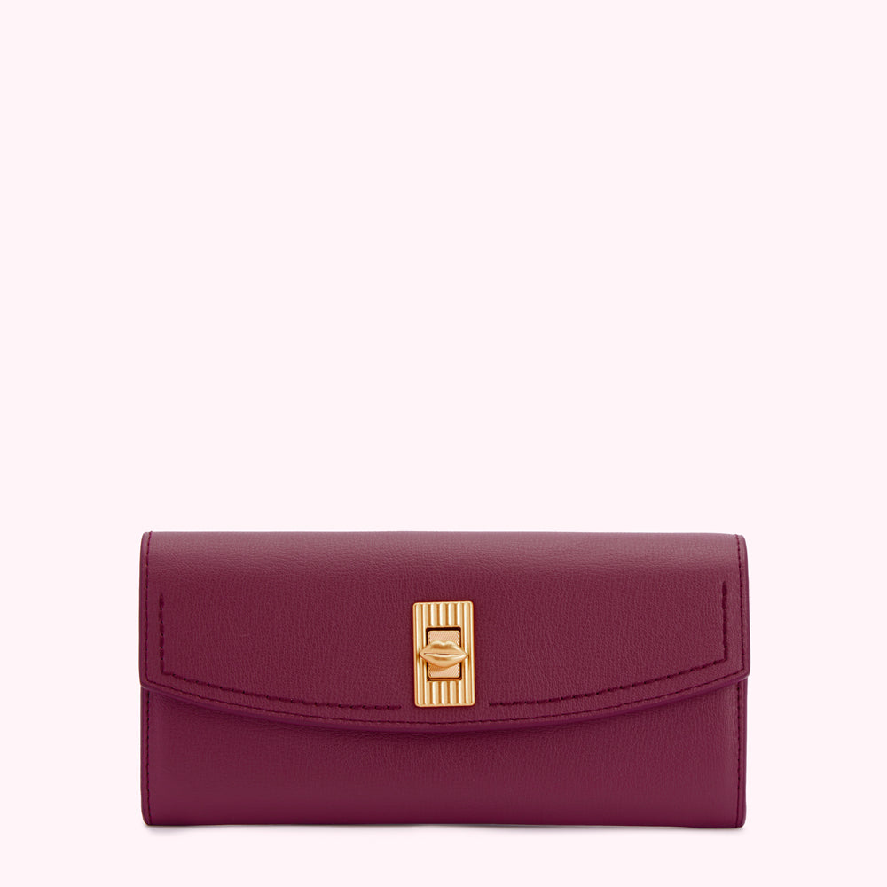 Peony Lip Turnlock Lucia Wallet | Lulu Guinness