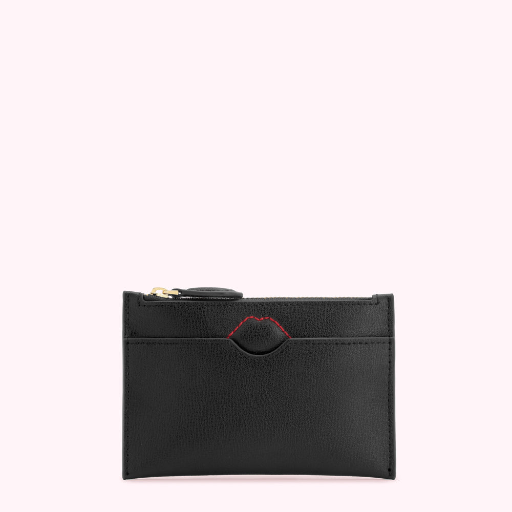 Black Multi Lip Nya Card Holder Designer Accessories