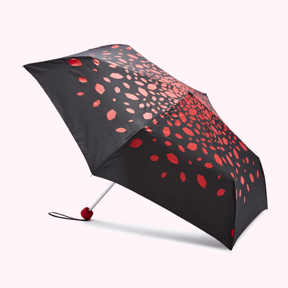 RED RAINING LIPS UMBRELLA