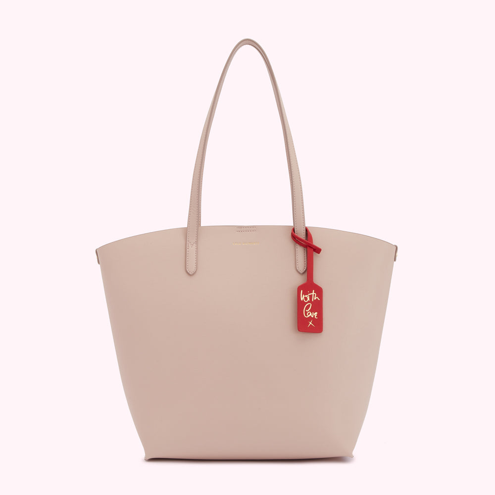 Pebble Pink Medium Agnes Tote Bag | Lulu Guinness