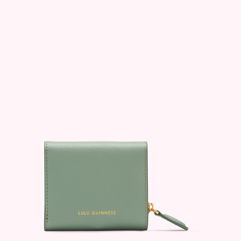 Sage Leather Jodie Wallet | Accessories | Lulu Guinness