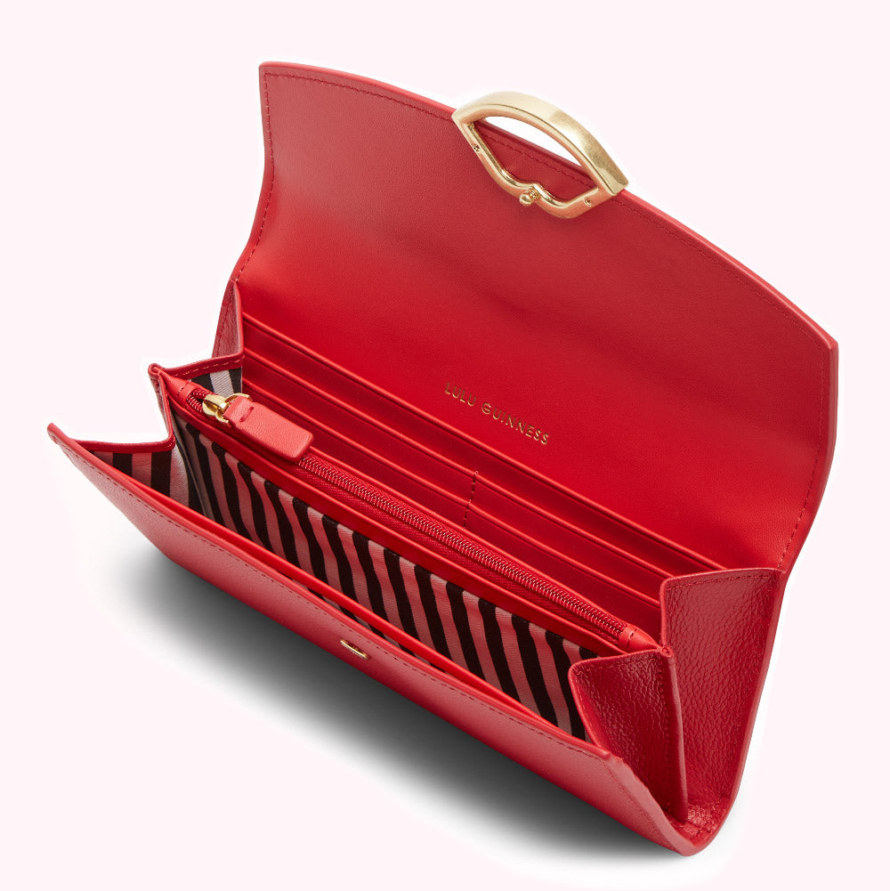 Red Trisha Wallet wallets Lulu Guinness