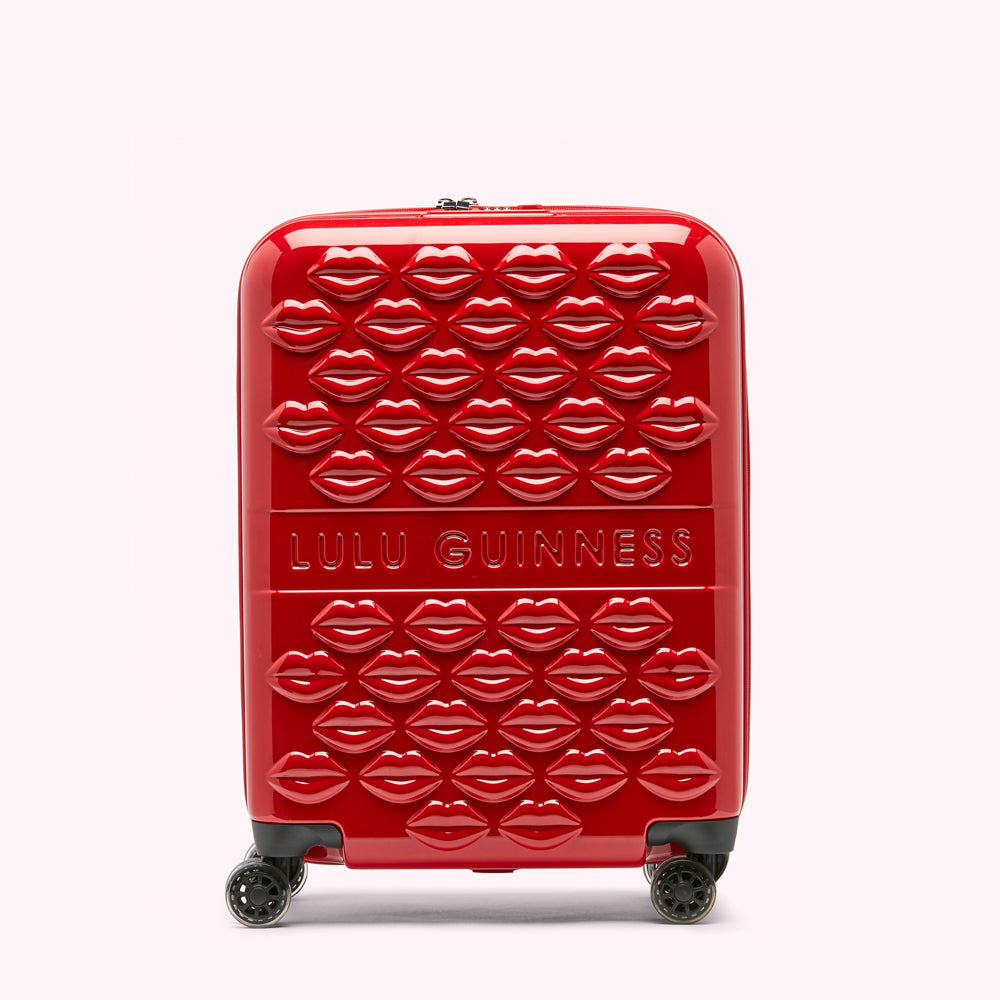 RED LULU LIPS CABIN SPINNER CASE