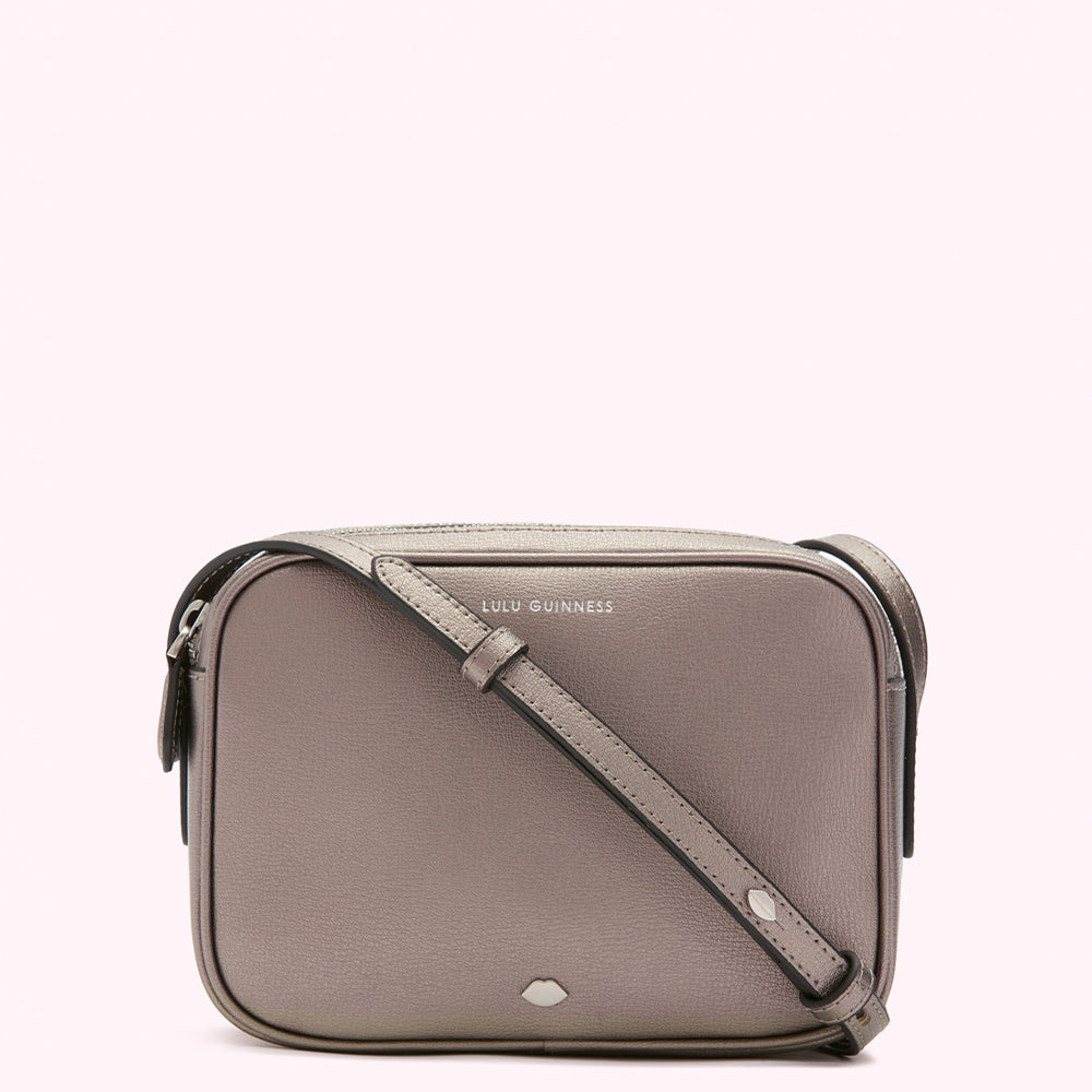 PEWTER LEATHER COLE CROSSBODY BAG