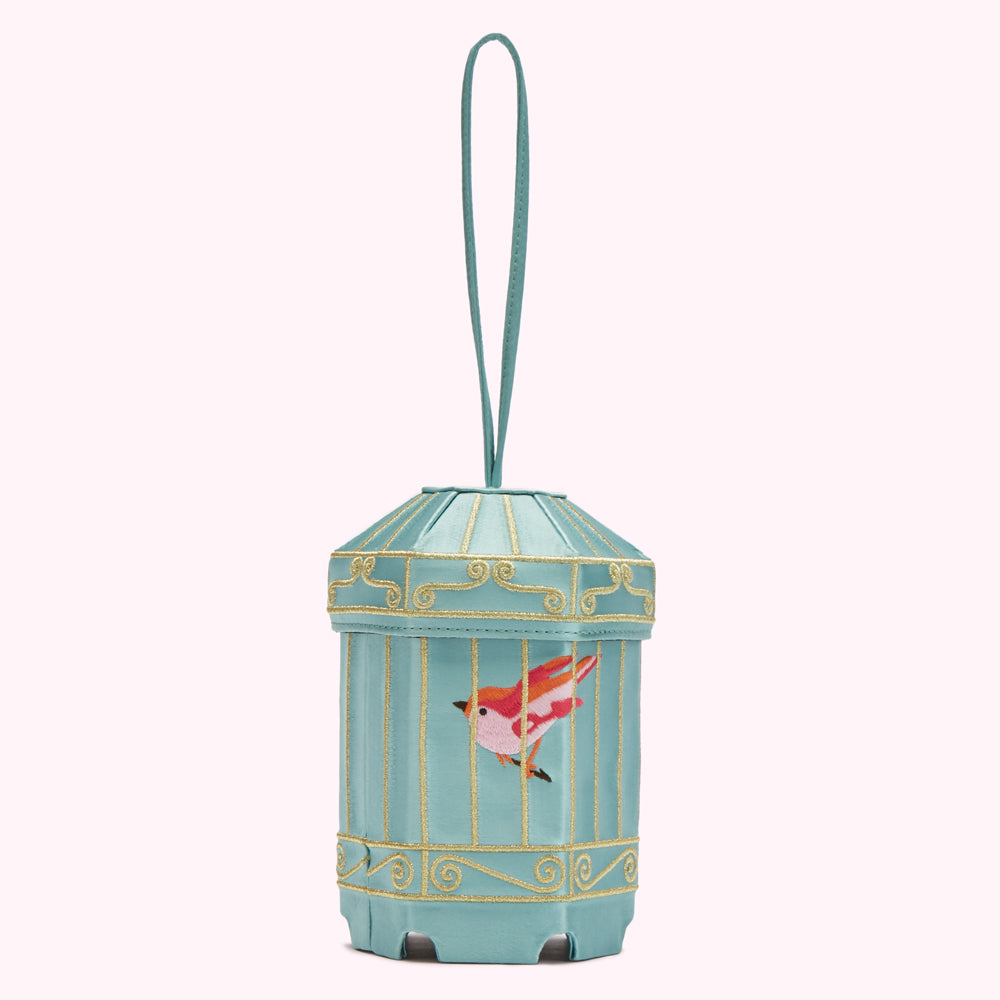 Blue Birdcage Collectible Clutch Bag Lulu Guinness