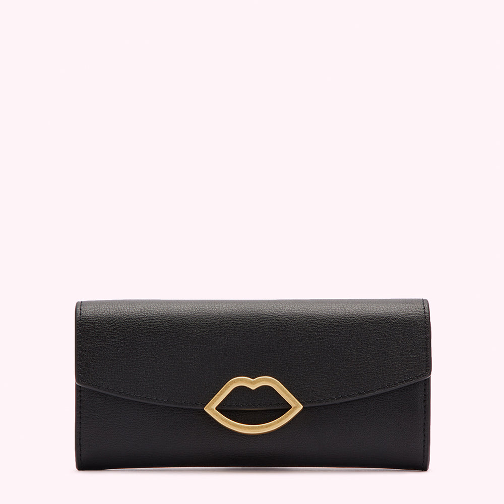 Black Trisha Wallet | Accessories | Lulu Guinness