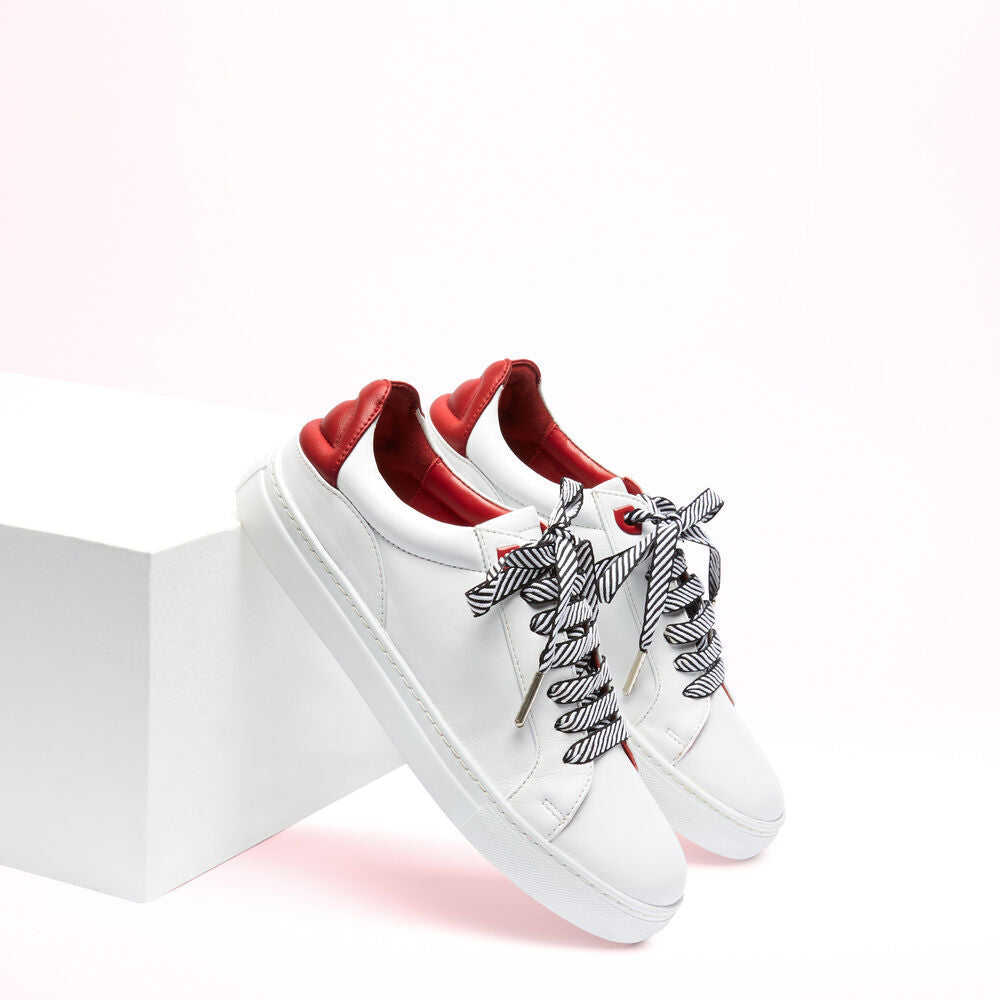 Chalk Leather Lips Natasha Trainers Lulu Guinness
