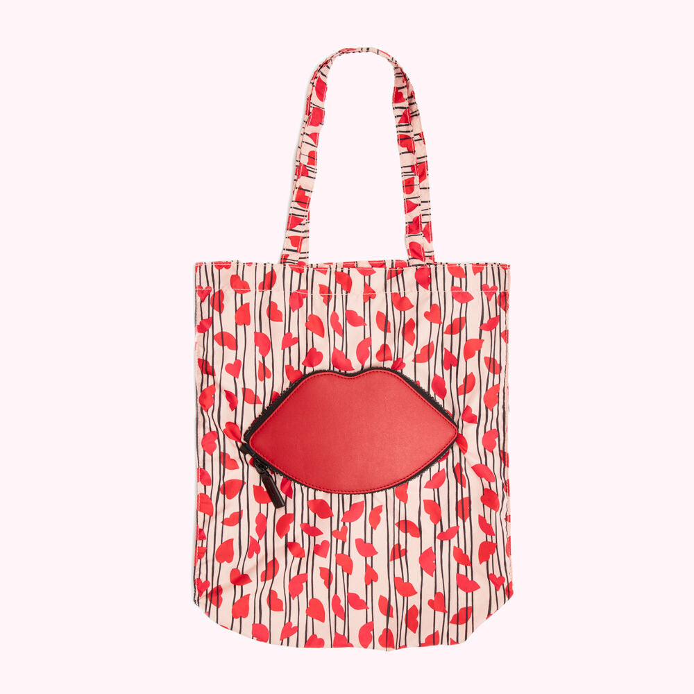 Foldaway Lips Tote