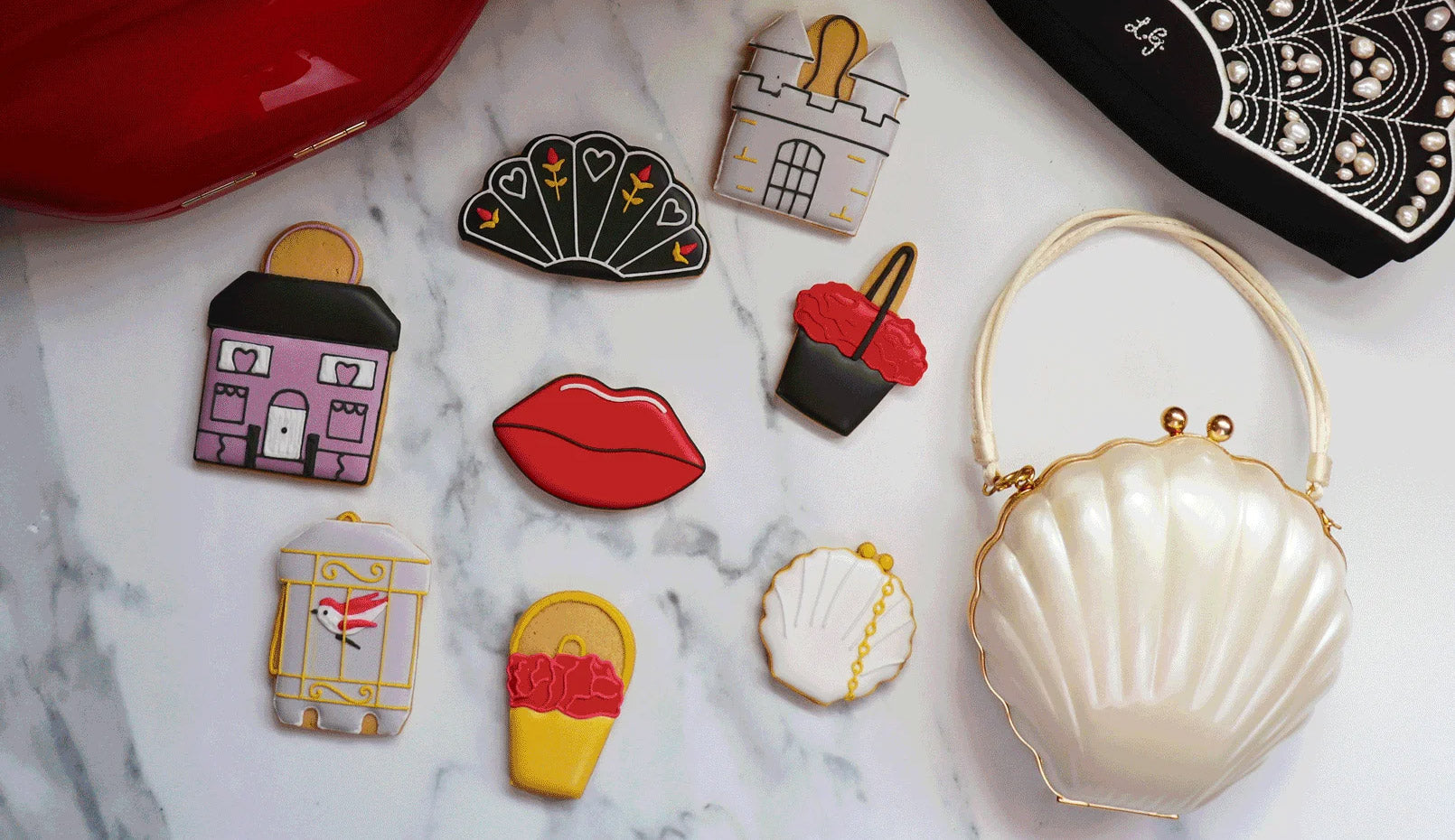 Lulu Guinness x Biscuiteers