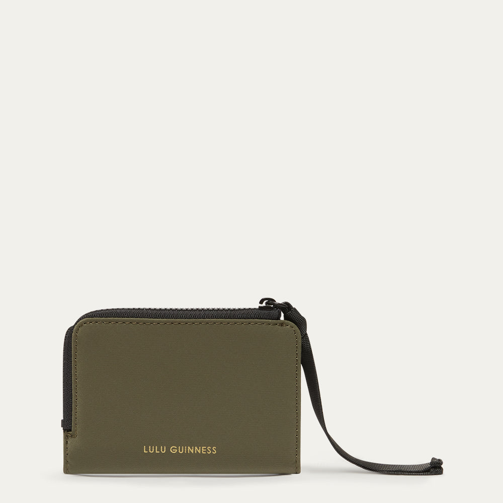 BAY LEAF GREEN NYLON MILA WALLET