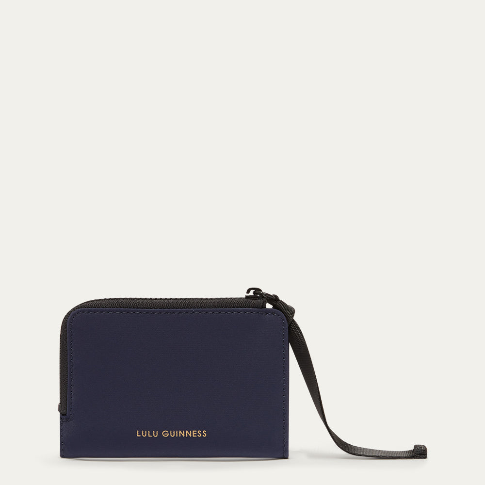 NAVY NYLON MILA WALLET