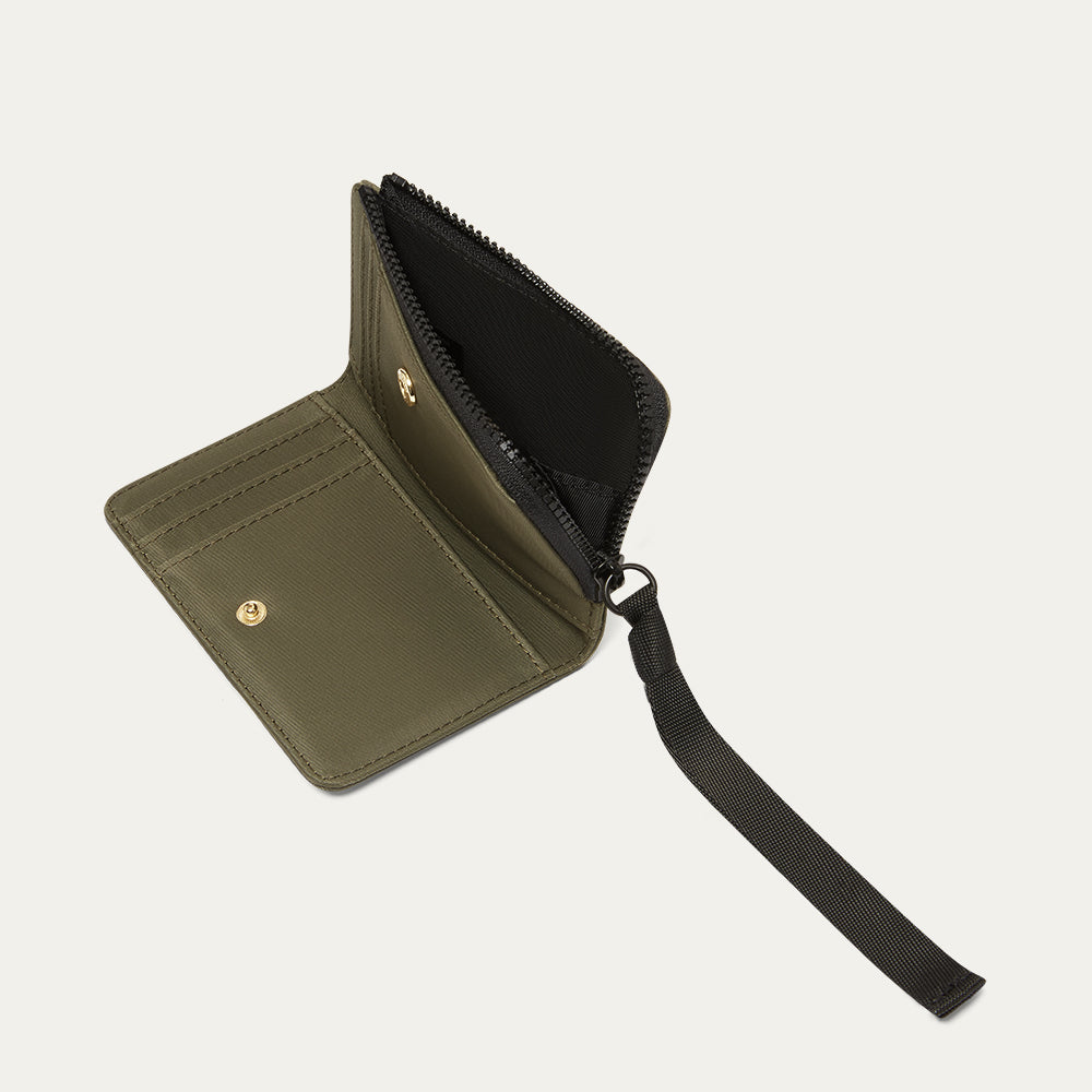 BAY LEAF GREEN NYLON MILA WALLET