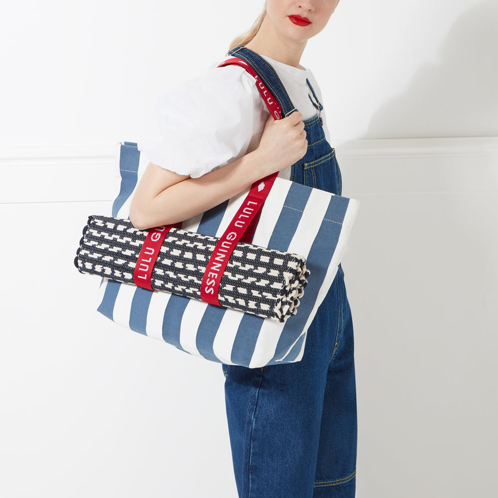 MULTI STRIPE SUMMER TOTE