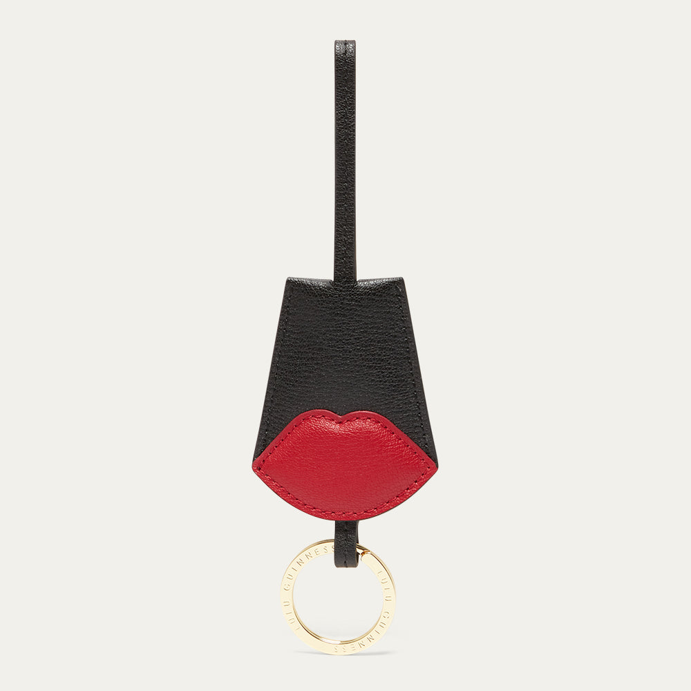 BLACK MULTI LULU LIP SARA KEYRING