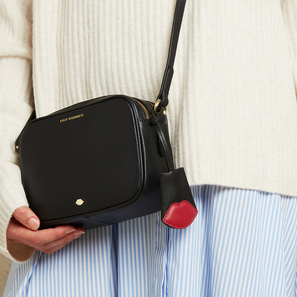 BLACK MULTI LULU LIP SARA KEYRING