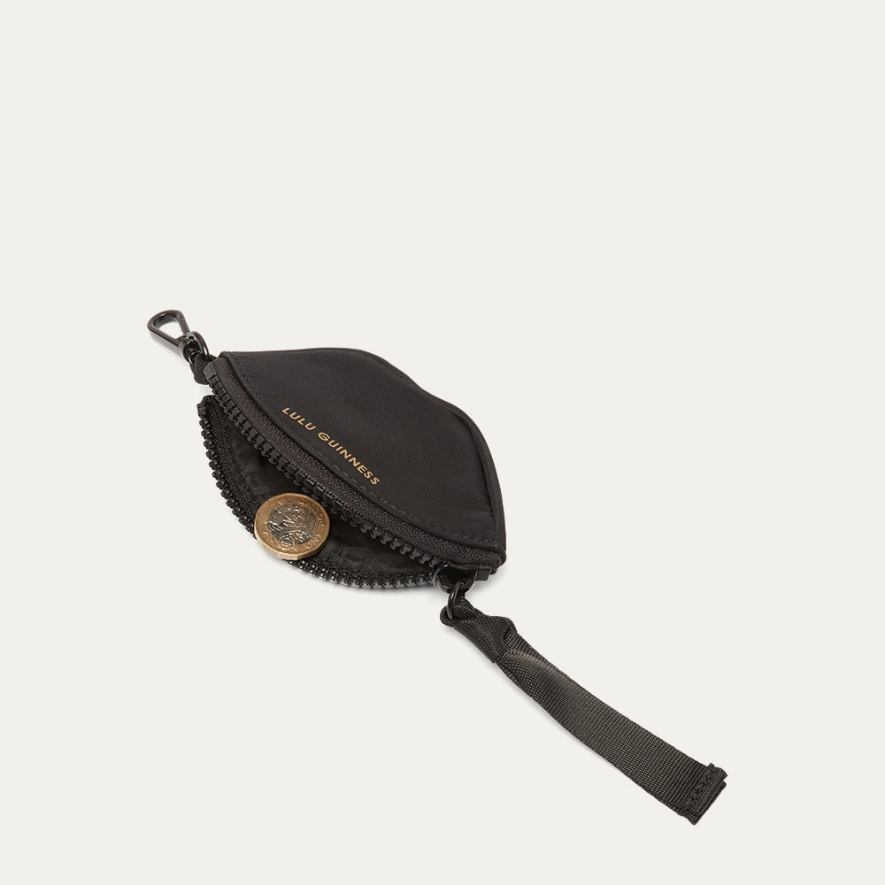BLACK LULU LIP BOBBIE BAG CHARM
