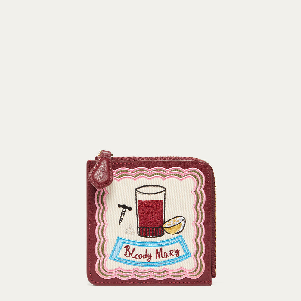 GARNET RED BLOODY MARY COIN PURSE