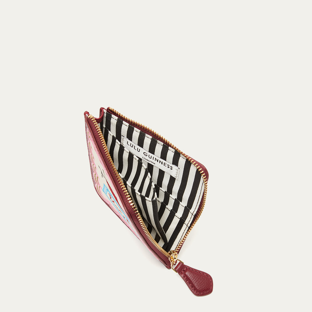 GARNET RED BLOODY MARY COIN PURSE