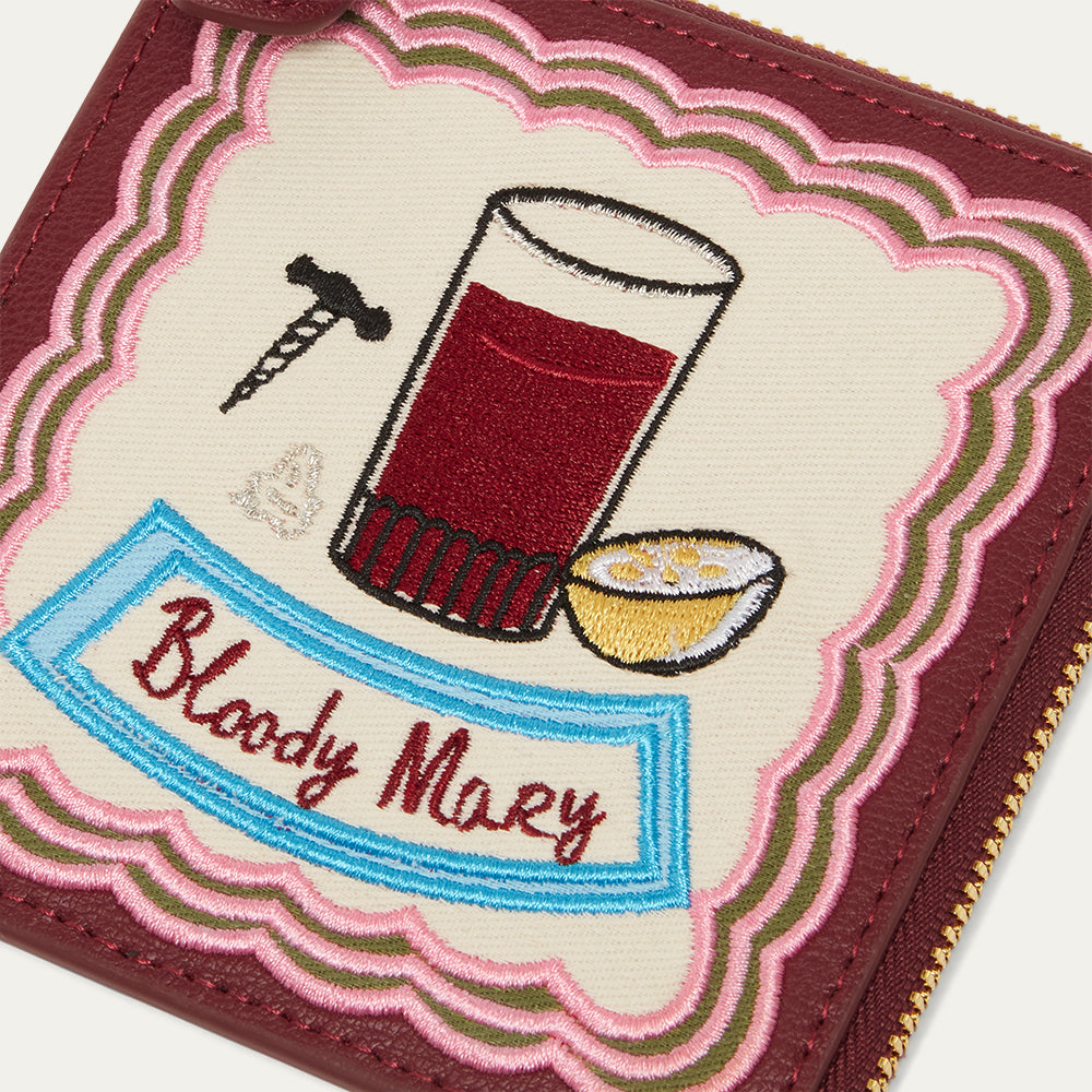 GARNET RED BLOODY MARY COIN PURSE