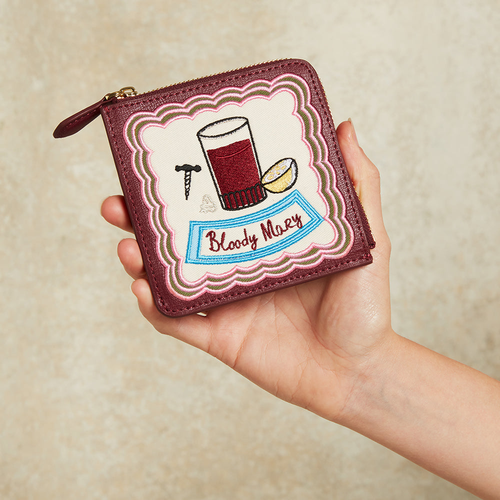 GARNET RED BLOODY MARY COIN PURSE