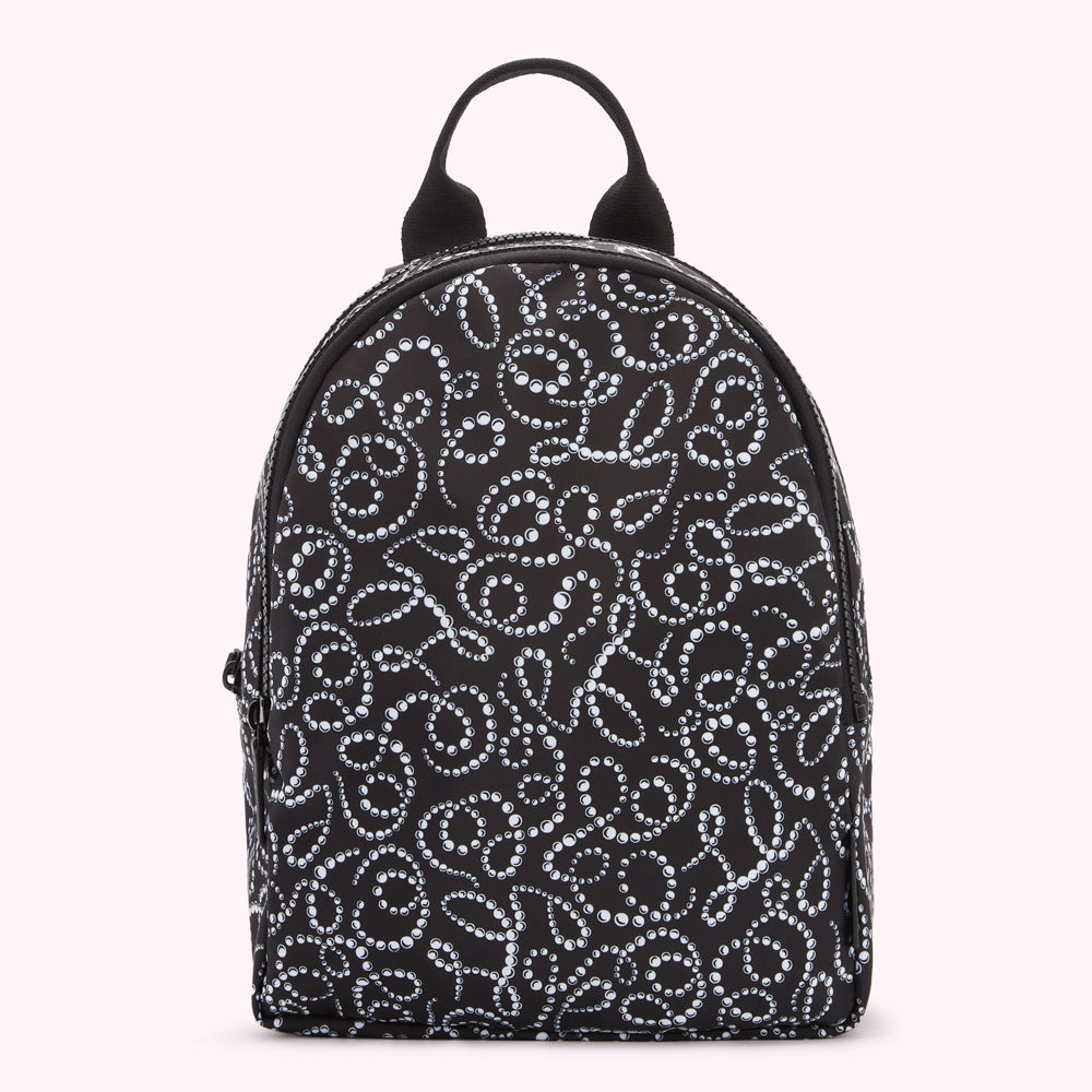Black Lulu Pearl Sadie Backpack | Designer Bags For Women
