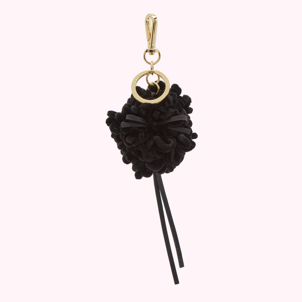 BLACK DOOGLY DOG KEY CHARM