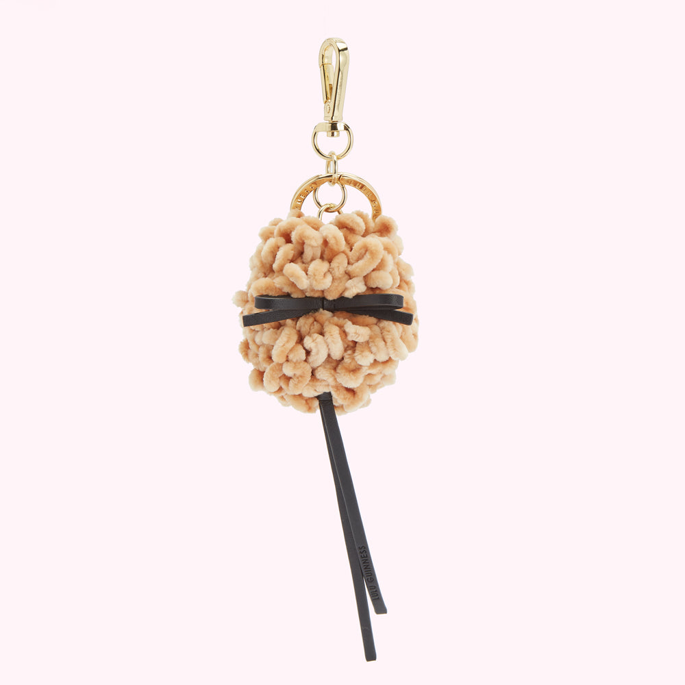 GOLD DOOGLY DOG KEY CHARM