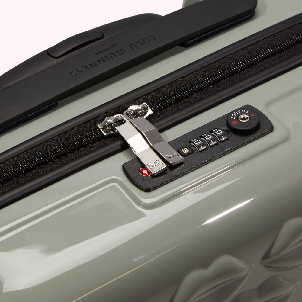 Shagreen Lulu Lips Cabin Spinner Case Luggage