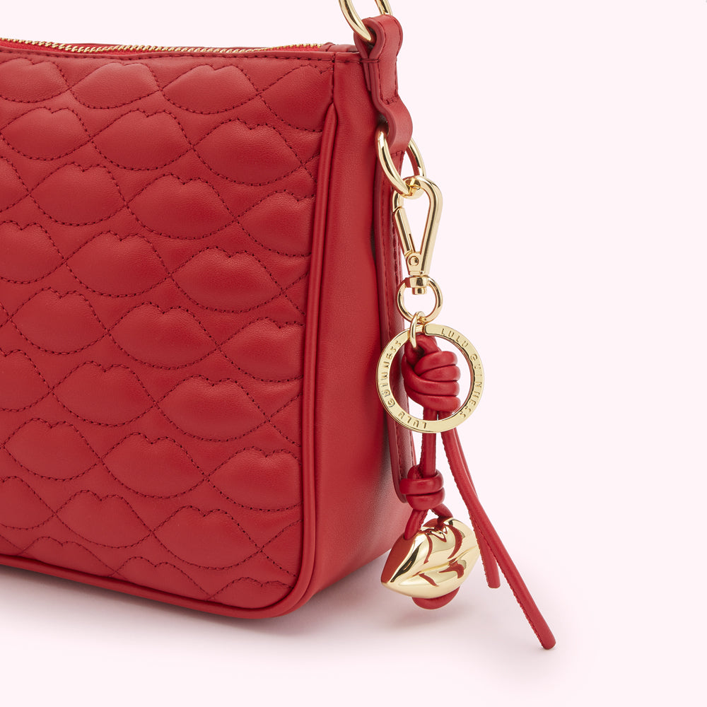 LULU RED LIP KNOT KEYRING