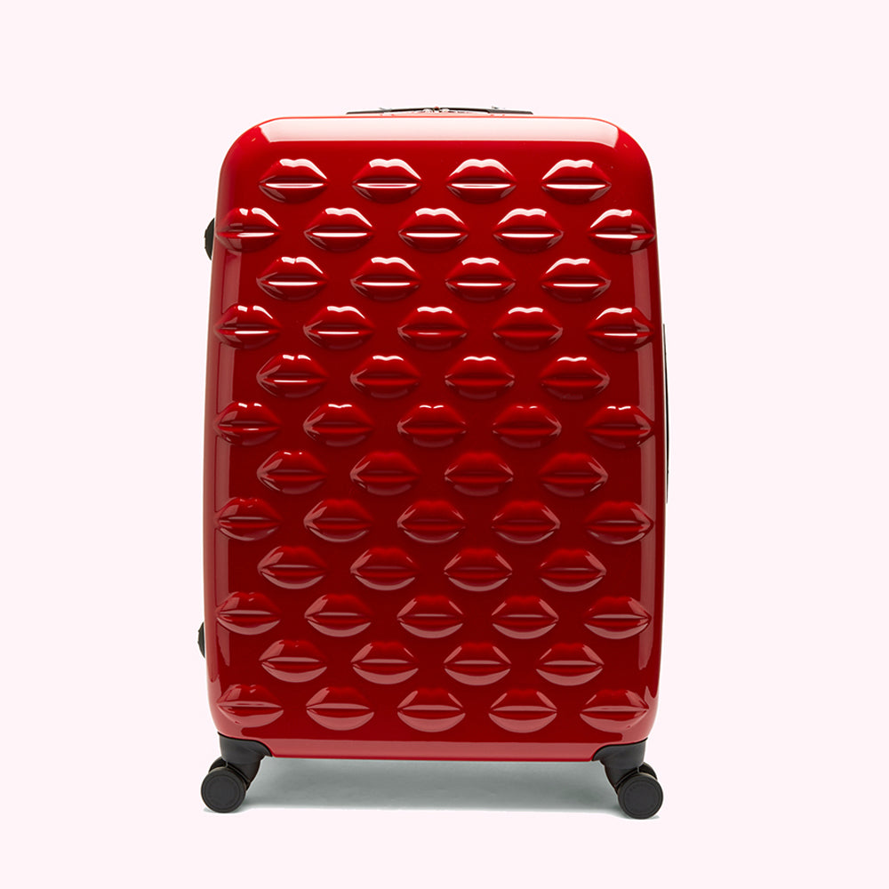Red Large Lips Spinner Case | Lulu Guinness
