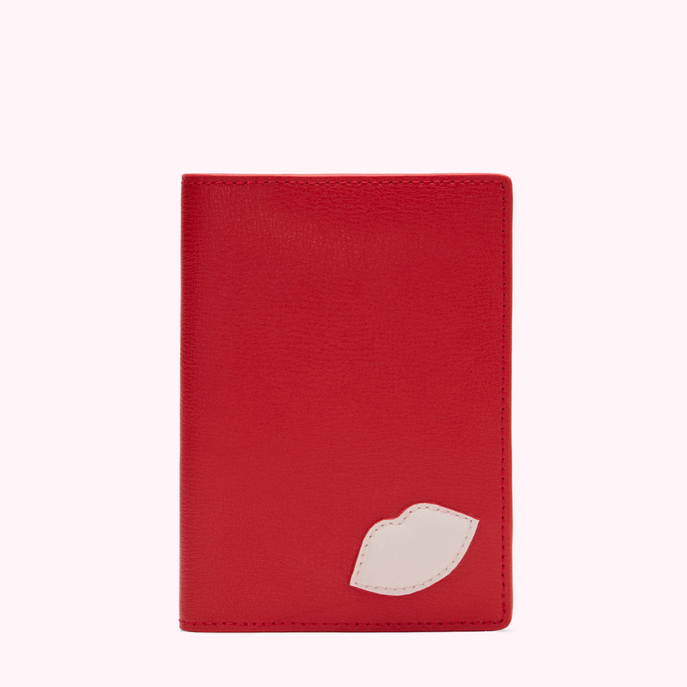 RED LIPS PASSPORT HOLDER