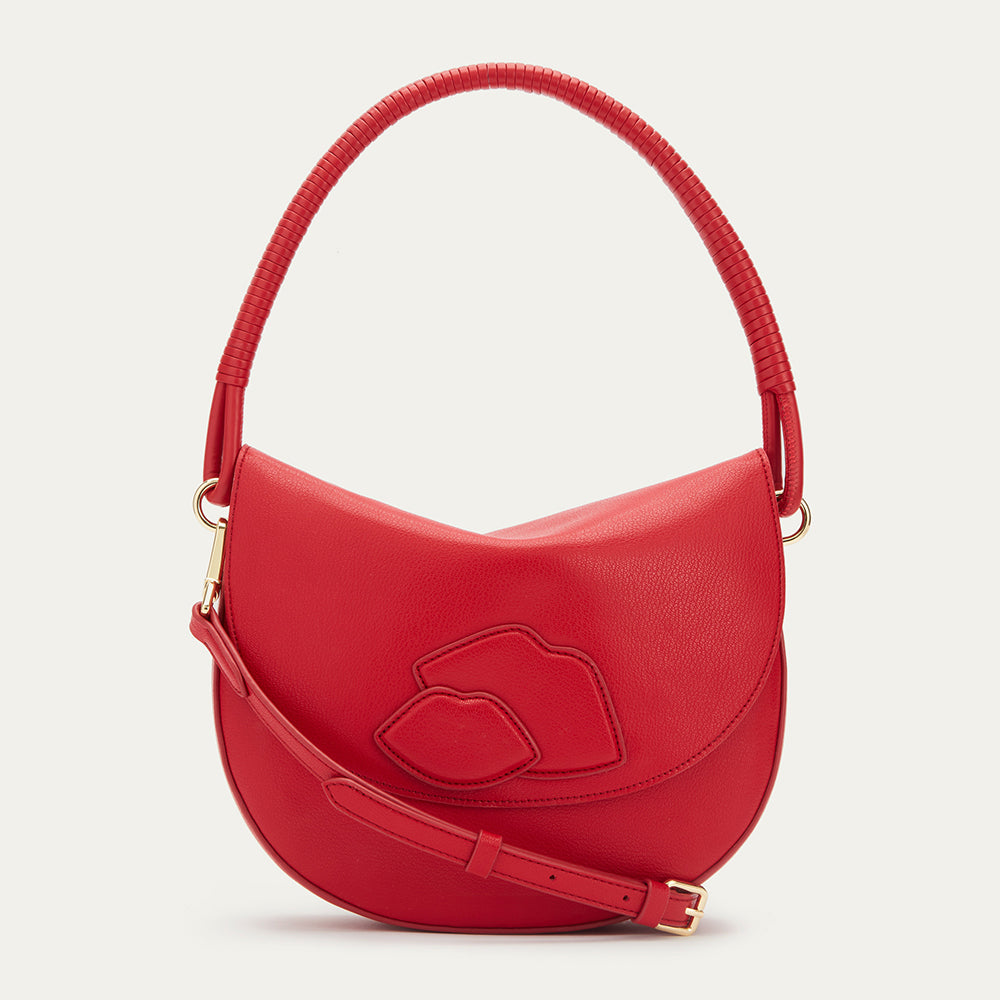 Black Mei Shoulder Bag | Designer Leather Handbags