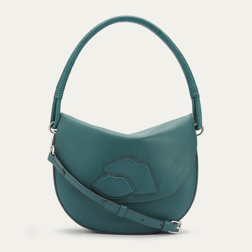 Black Mei Shoulder Bag | Designer Leather Handbags
