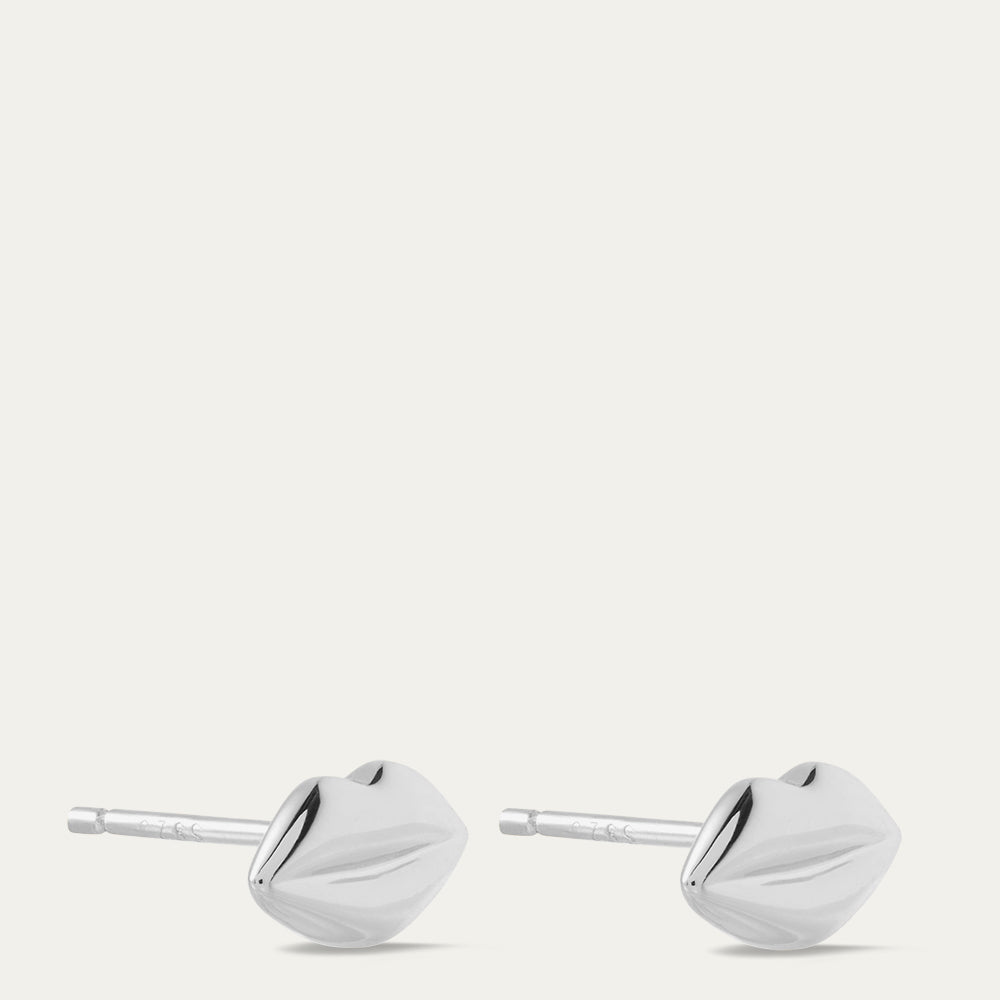 FLURRY OF KISSES TOTE BAG & STERLING SILVER LUNA LIP STUD EARRINGS