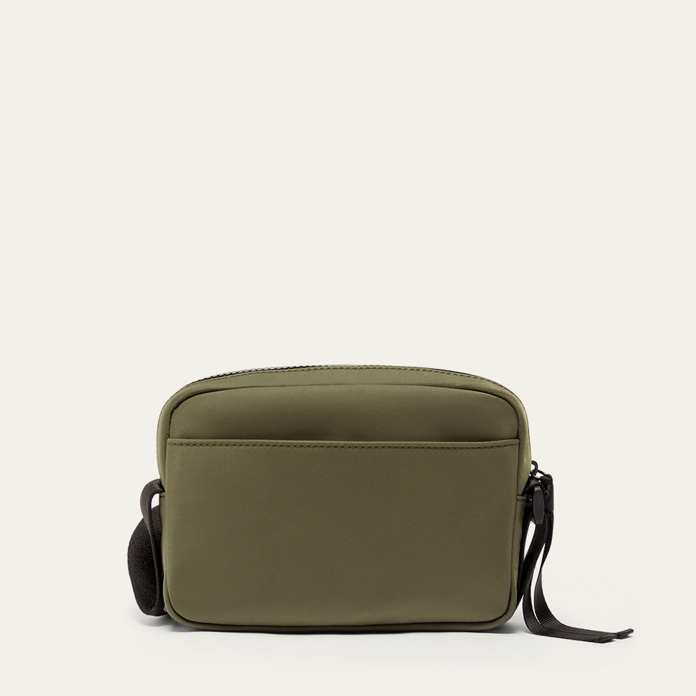 BAY LEAF GREEN NYLON PAM CROSSBODY BAG