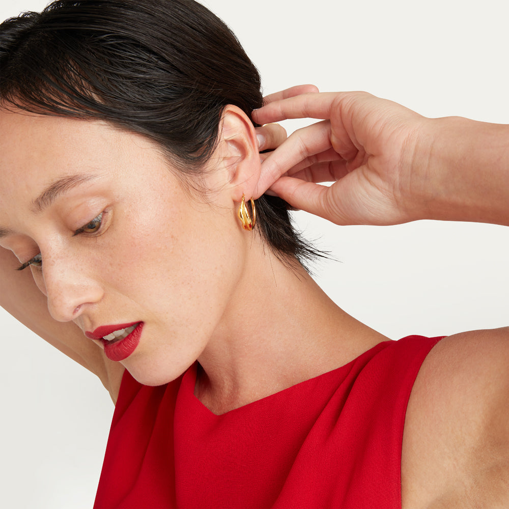 gold earrings with red dress | Jewellery 10
