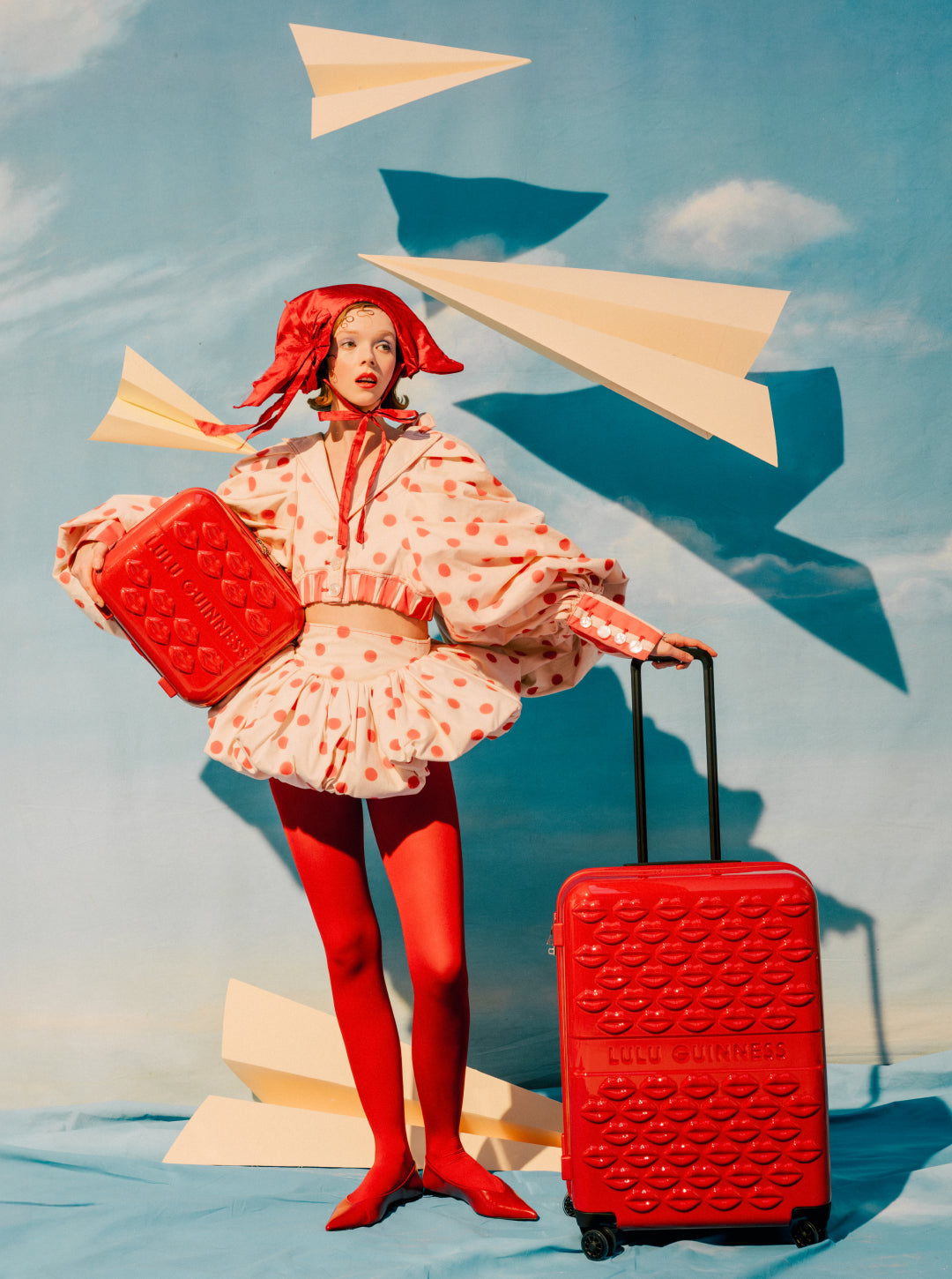 LULU GUINNESS ルルギネス コンパクト ダブルミラー Luggage Collection | Travel | Lulu Guinness