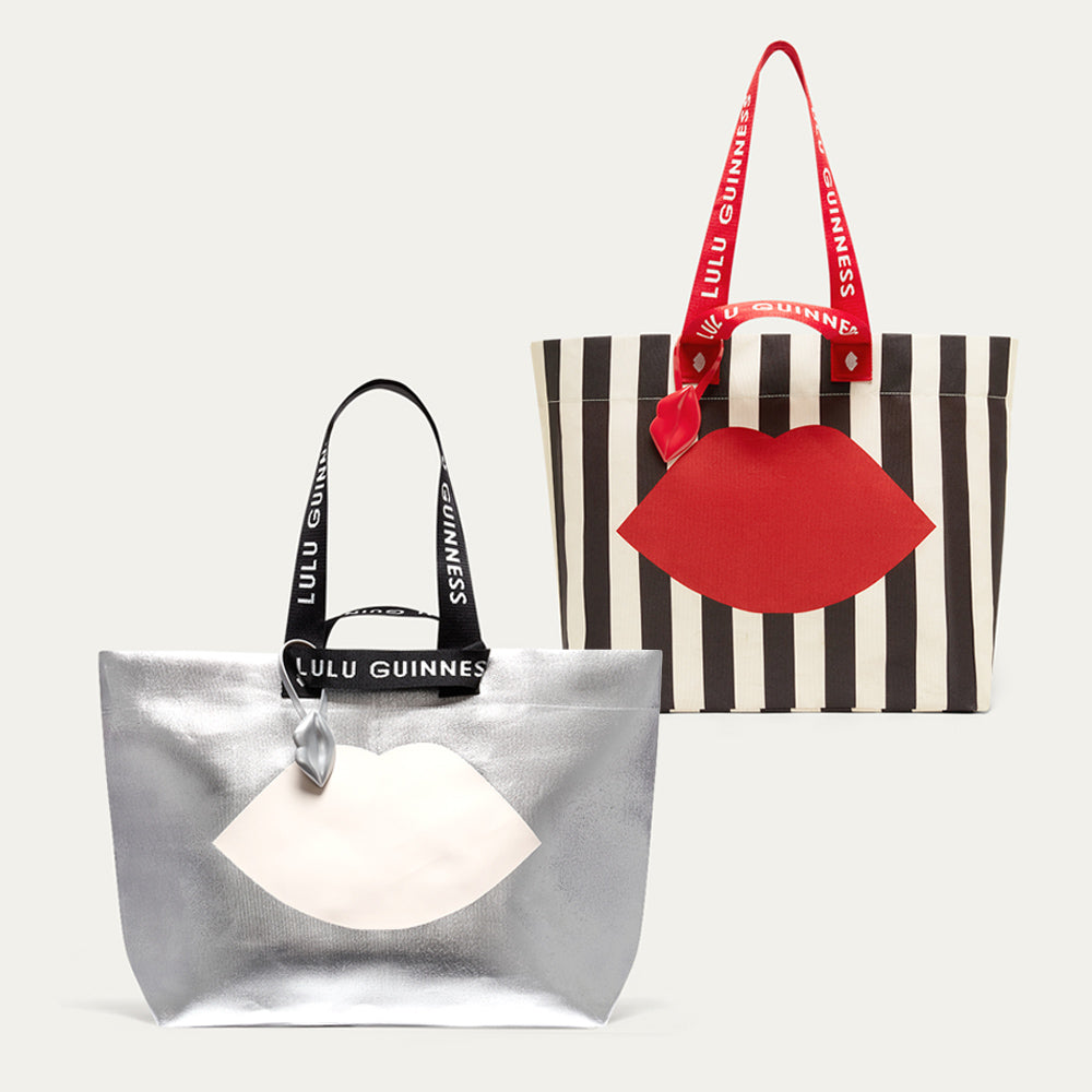 Sac à Main Ellie En Cuir Noir Lulu Guinness - Neuf Avec étiquette, Cuir Grainé